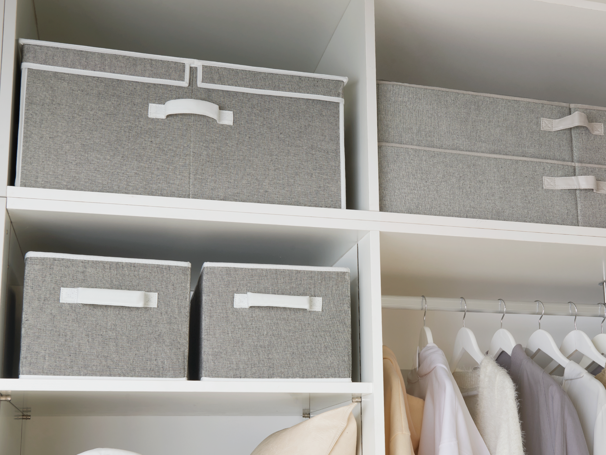 Extra Large Storage Bins with Lids, 55L Decorative Organizer