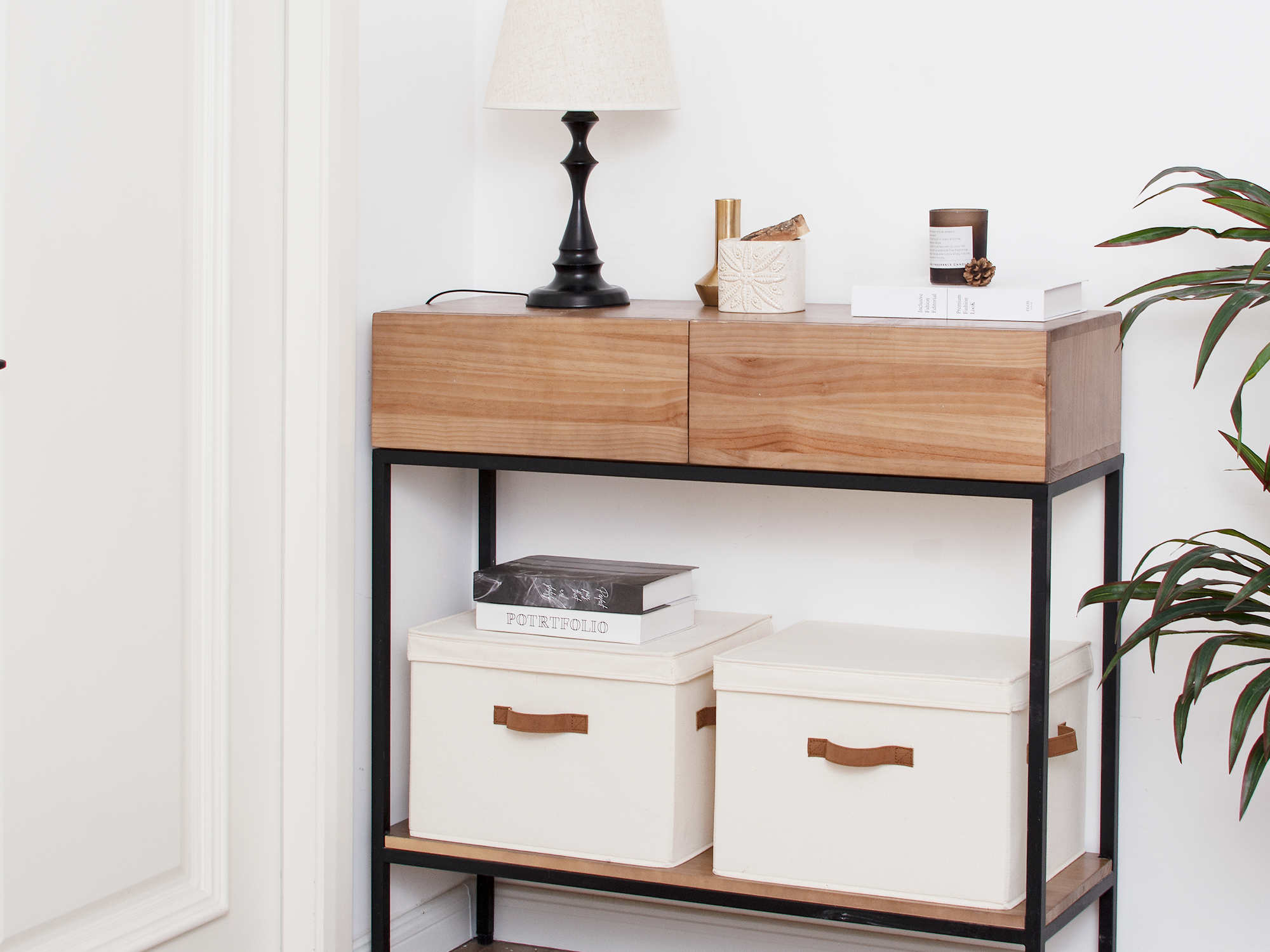 Fabric Storage Bins with Lid, 2-Pack