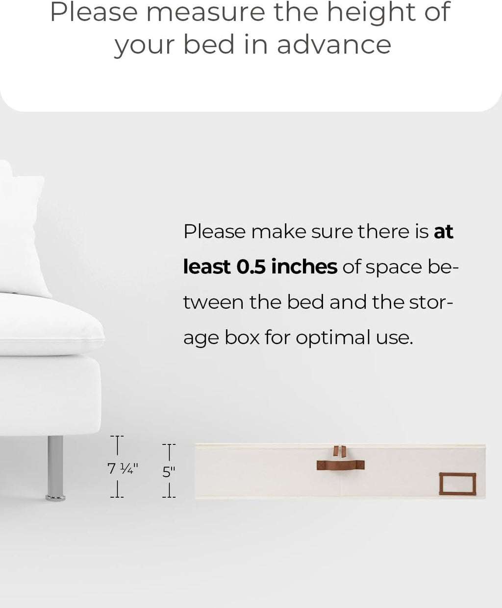 Under Bed Storage Containers with Handles and Label Holder, 2 Pack