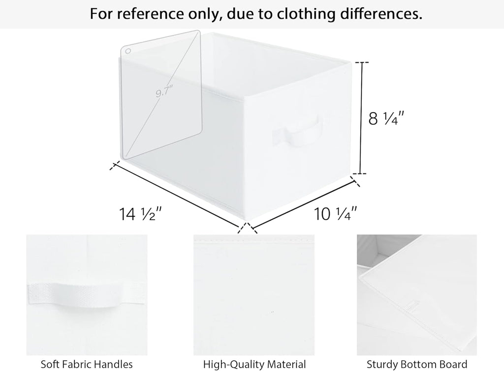 Storage Baskets for Shelves, 3-Pack