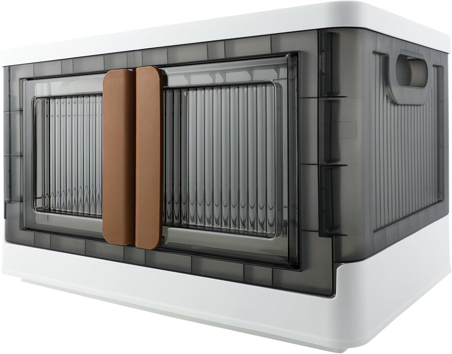 Storage Bin, Plastic Cabinet, 8.4 Gallon Capacity (32L Per One), 2 Pack