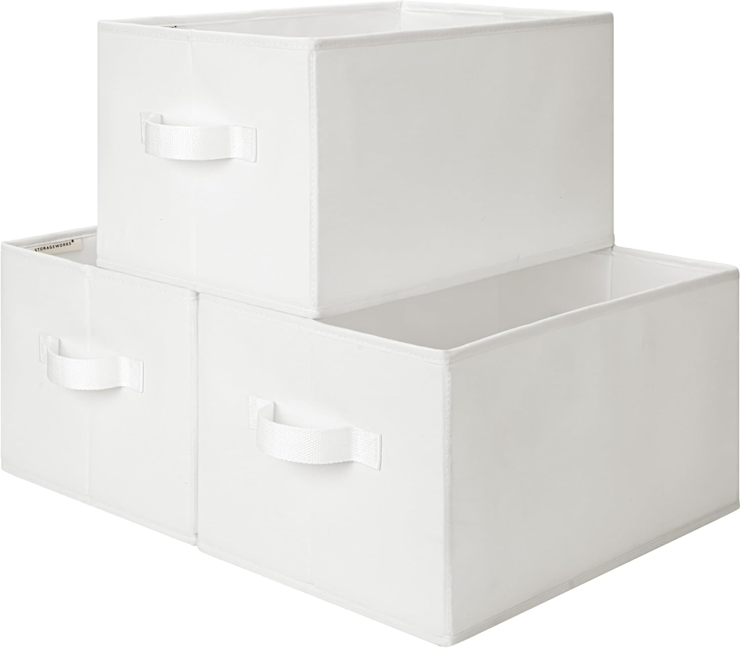 Storage Baskets for Shelves, 3-Pack