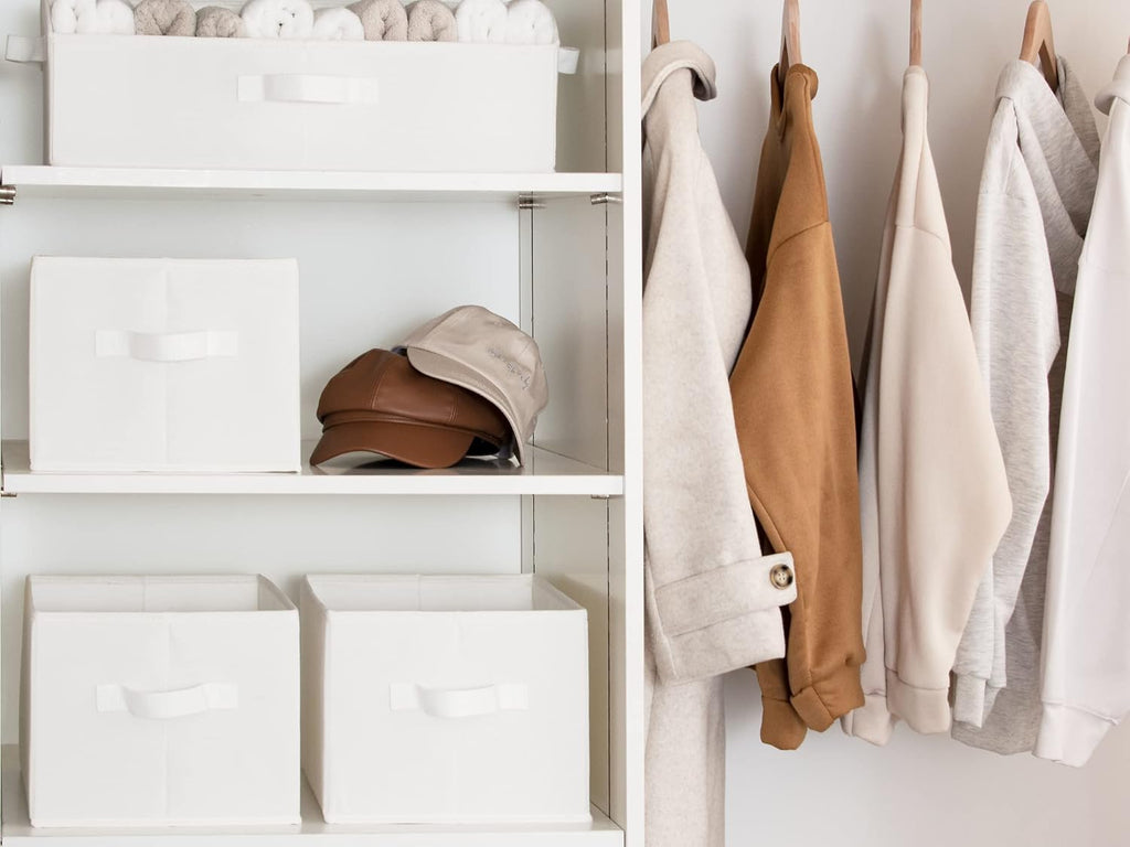 Storage Baskets for Shelves, 3-Pack