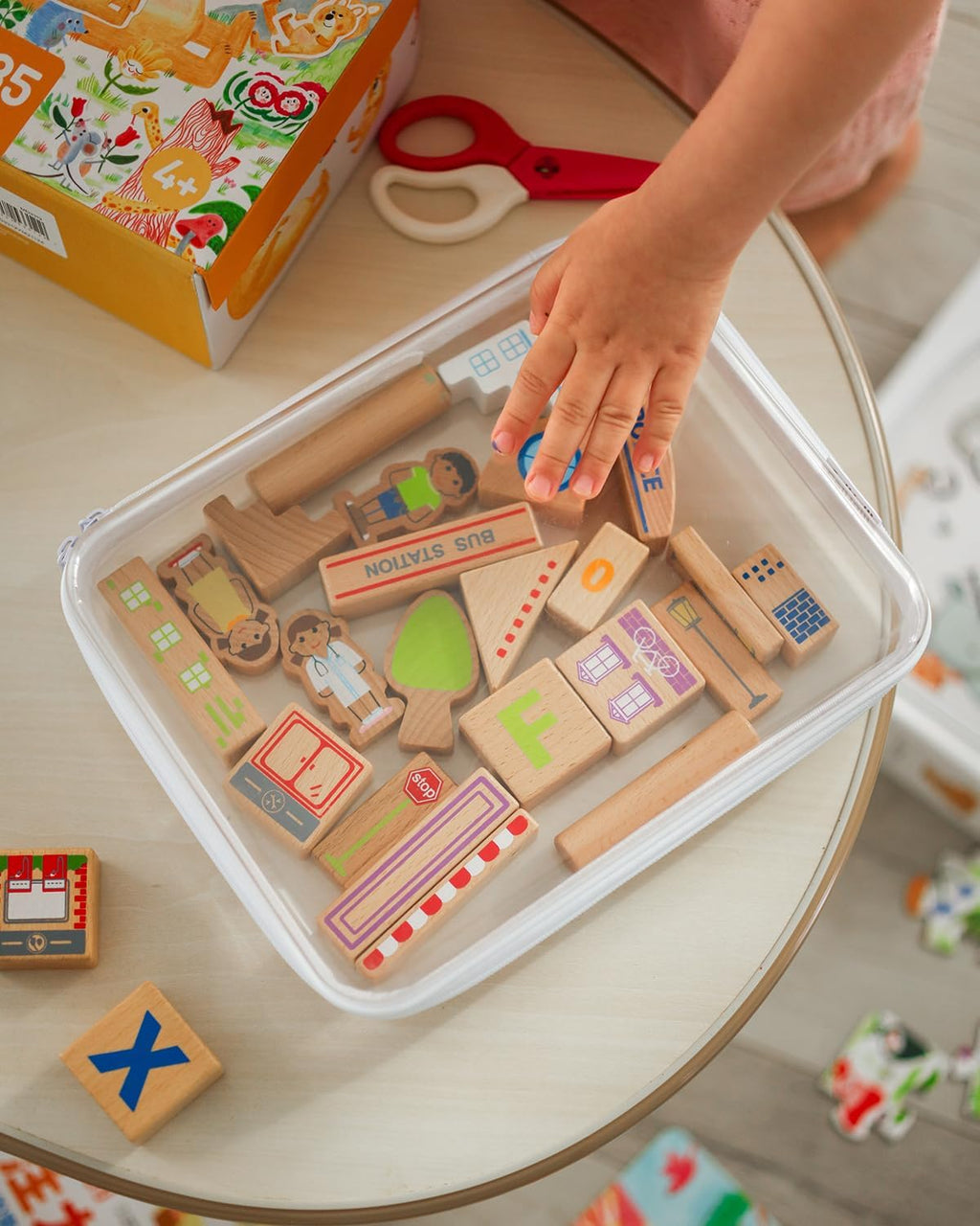 3PCS Large Clear Hard Shell Zippered Case, Diaper Bag Organizing Pouches