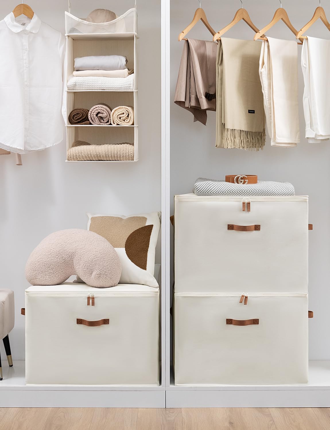 Comforter Storage Bag with Dual Zipper and Handles