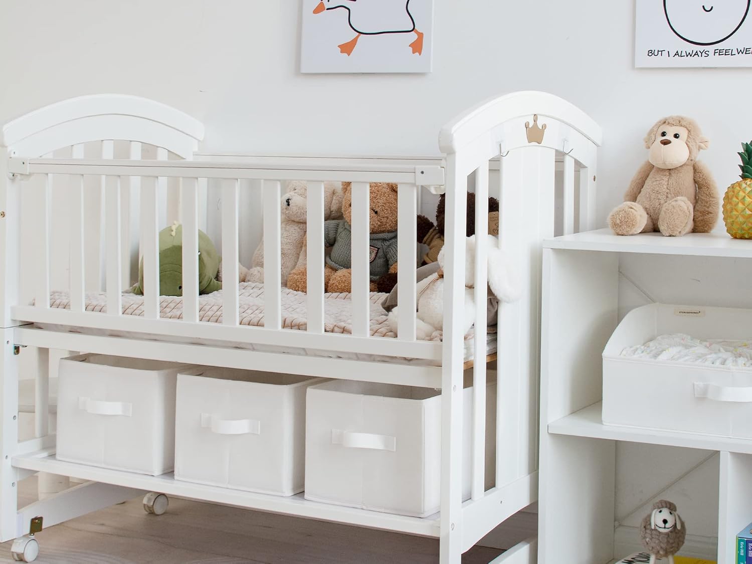 Storage Baskets for Shelves, 3-Pack