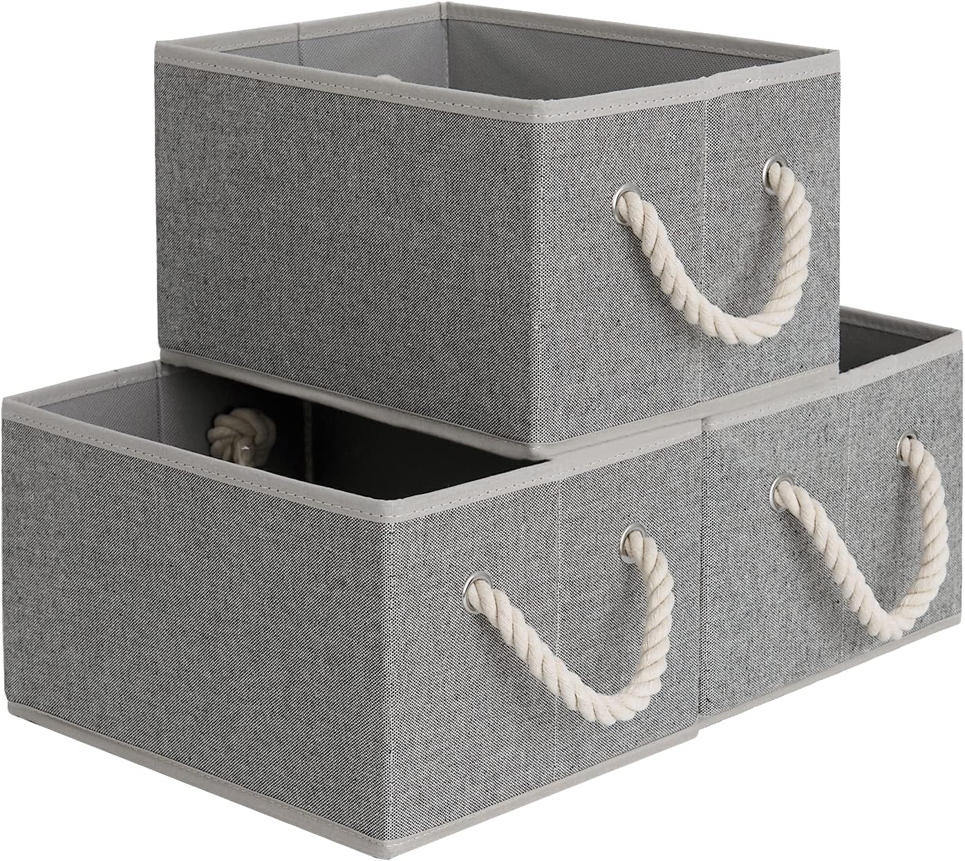 Storage Baskets for Shelves, 3-Pack
