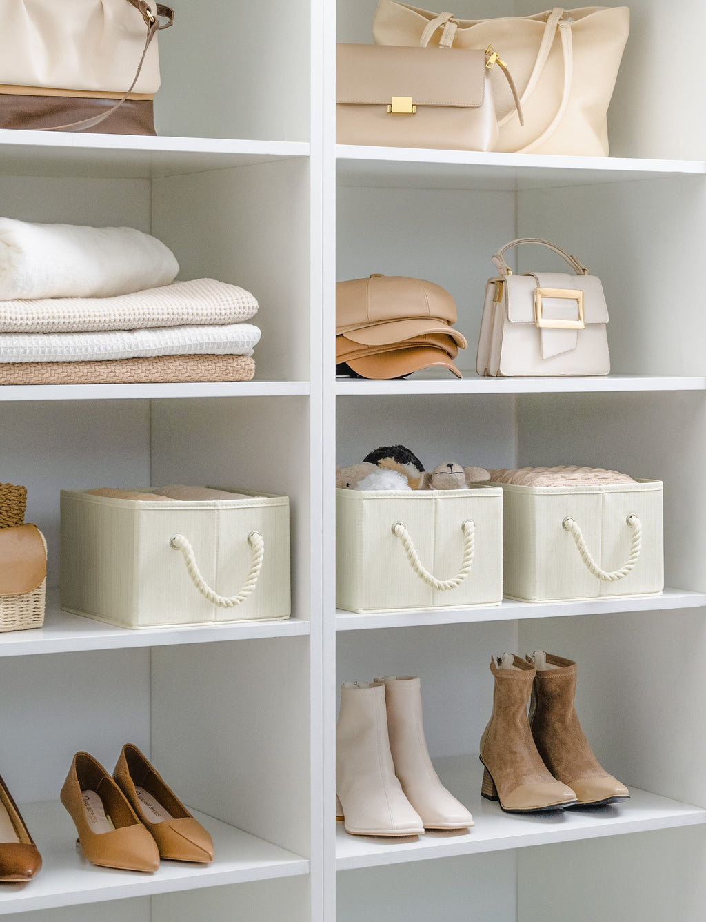 Storage Baskets for Shelves, 3-Pack