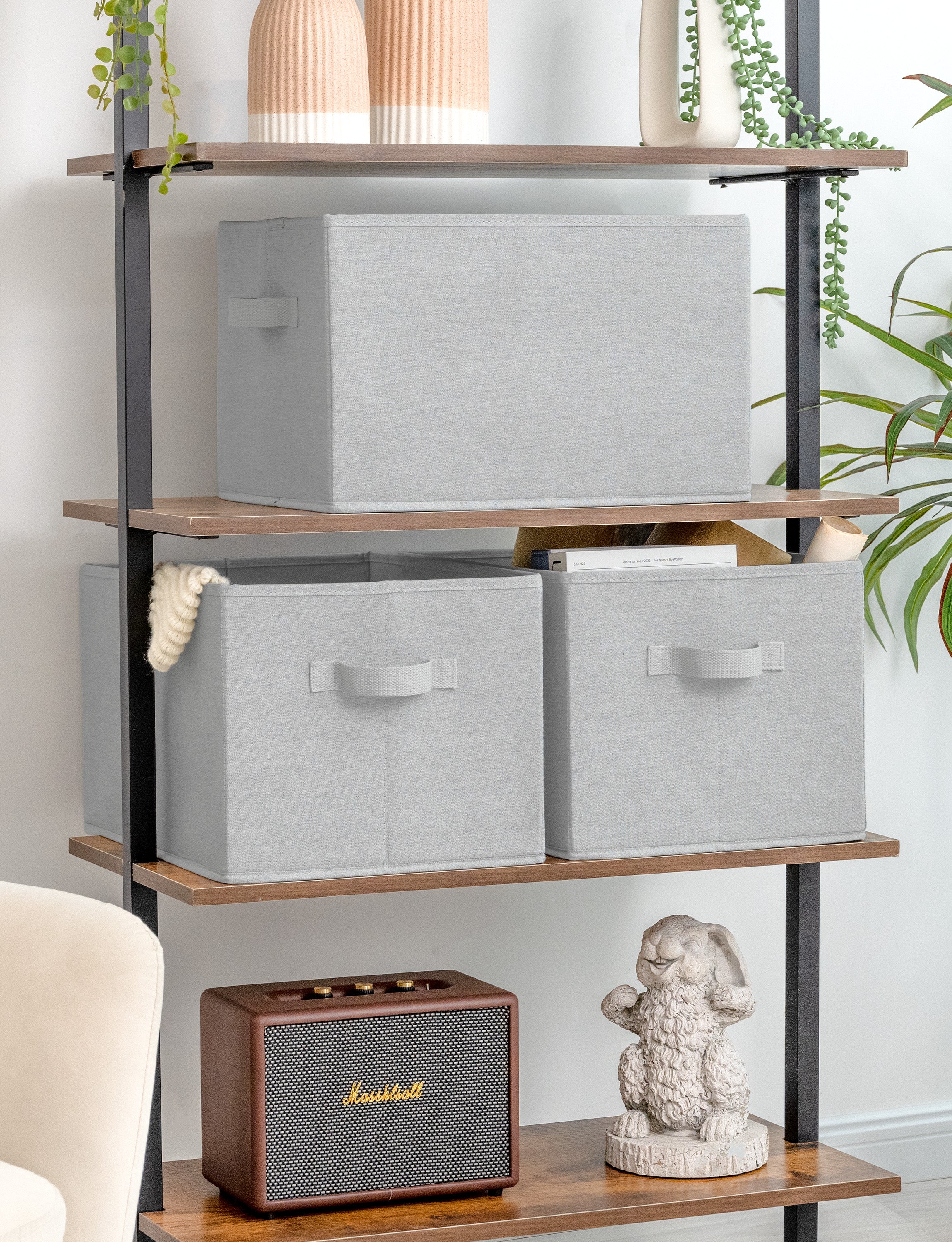 Storage Baskets for Shelves, 3-Pack