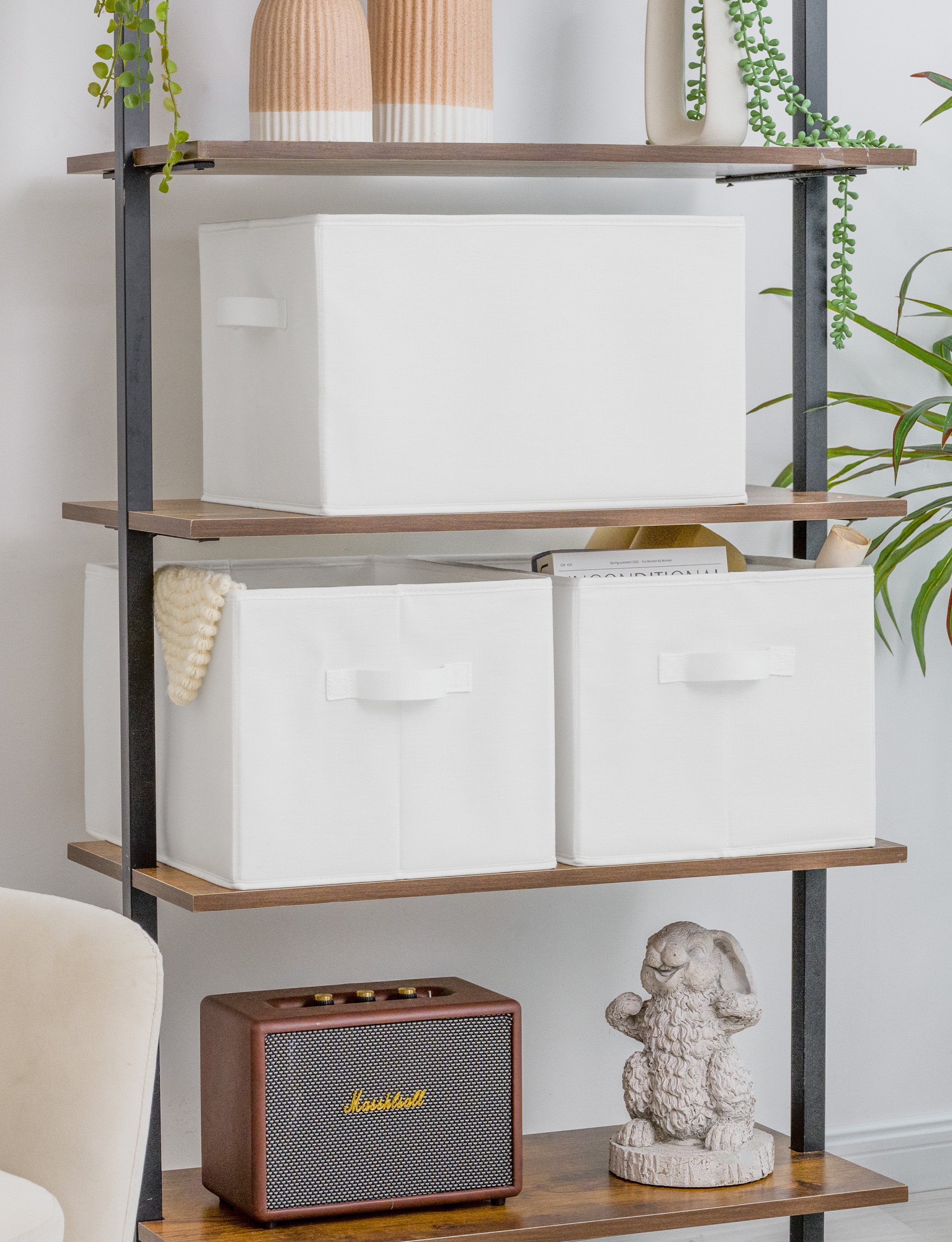 Storage Baskets for Shelves, 3-Pack