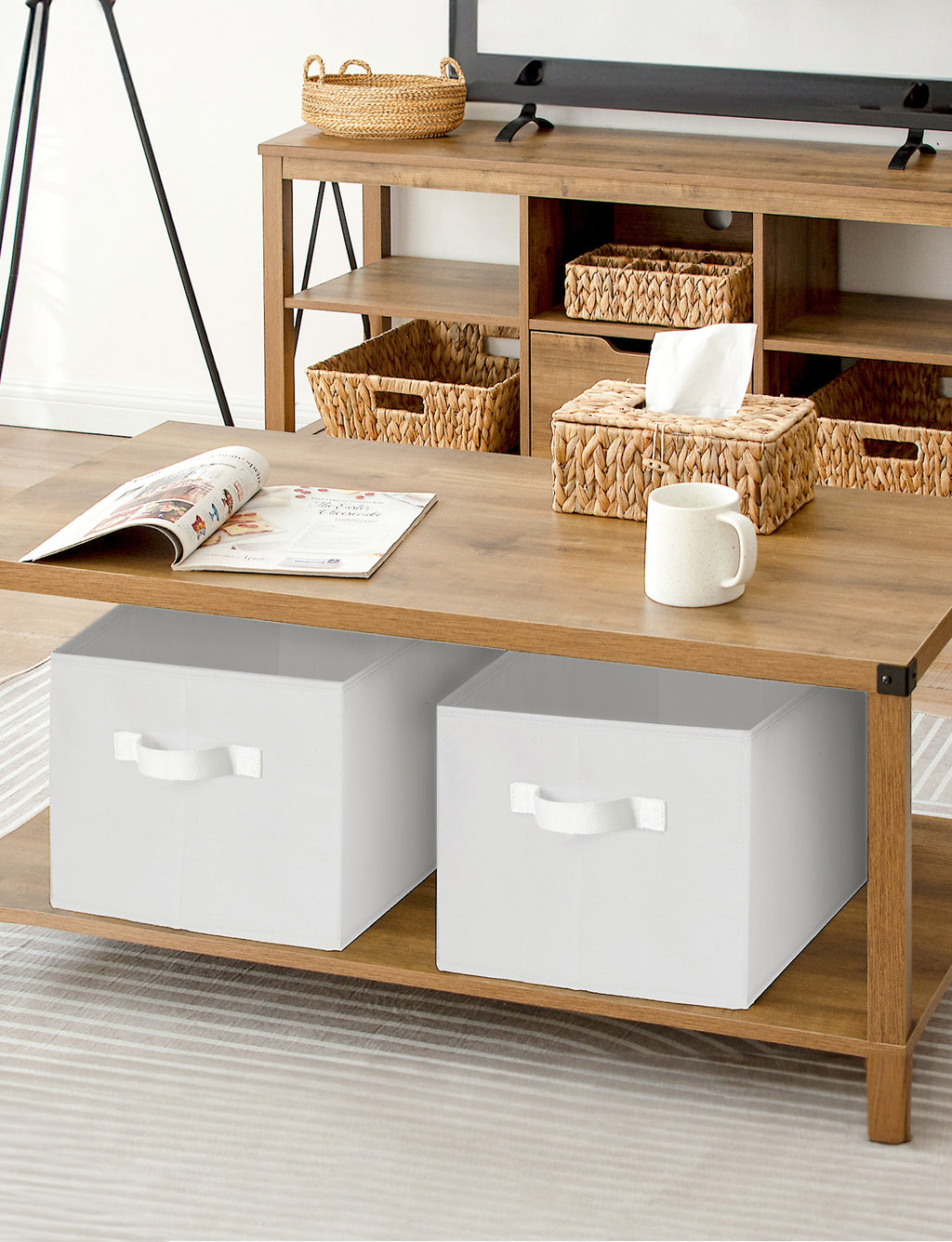 Storage Baskets for Shelves, 3-Pack