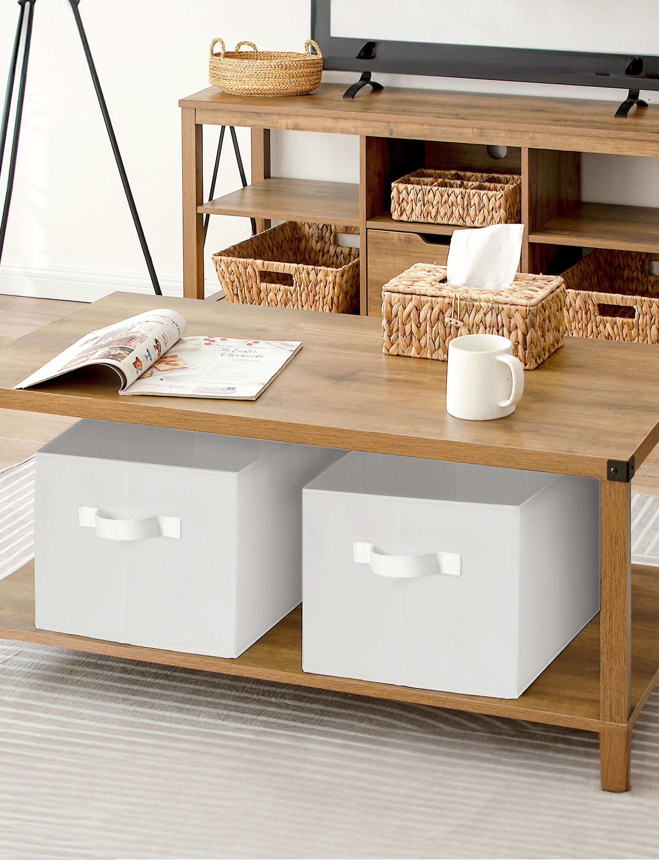 Storage Baskets for Shelves, 3-Pack