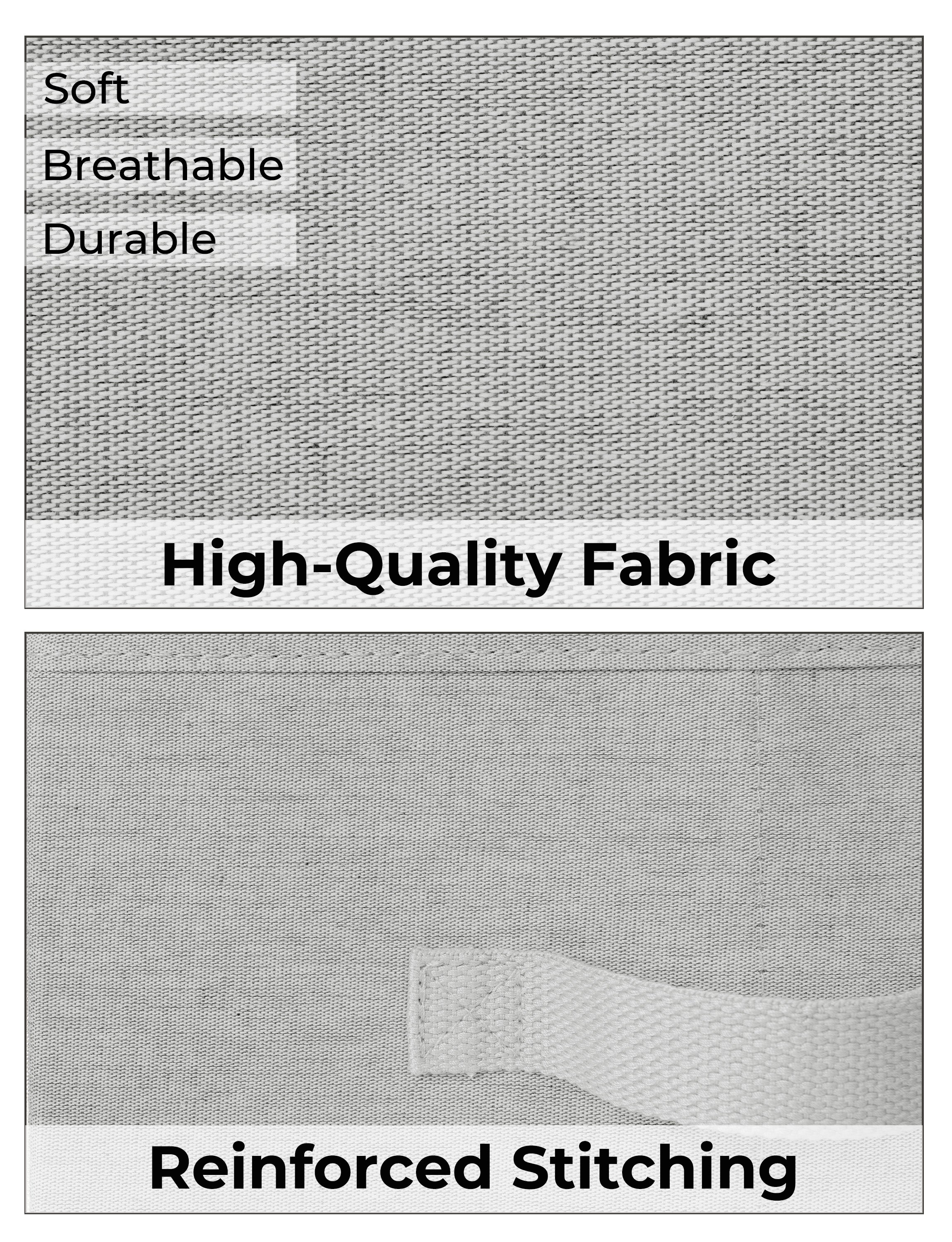 Storage Baskets for Shelves, 3-Pack