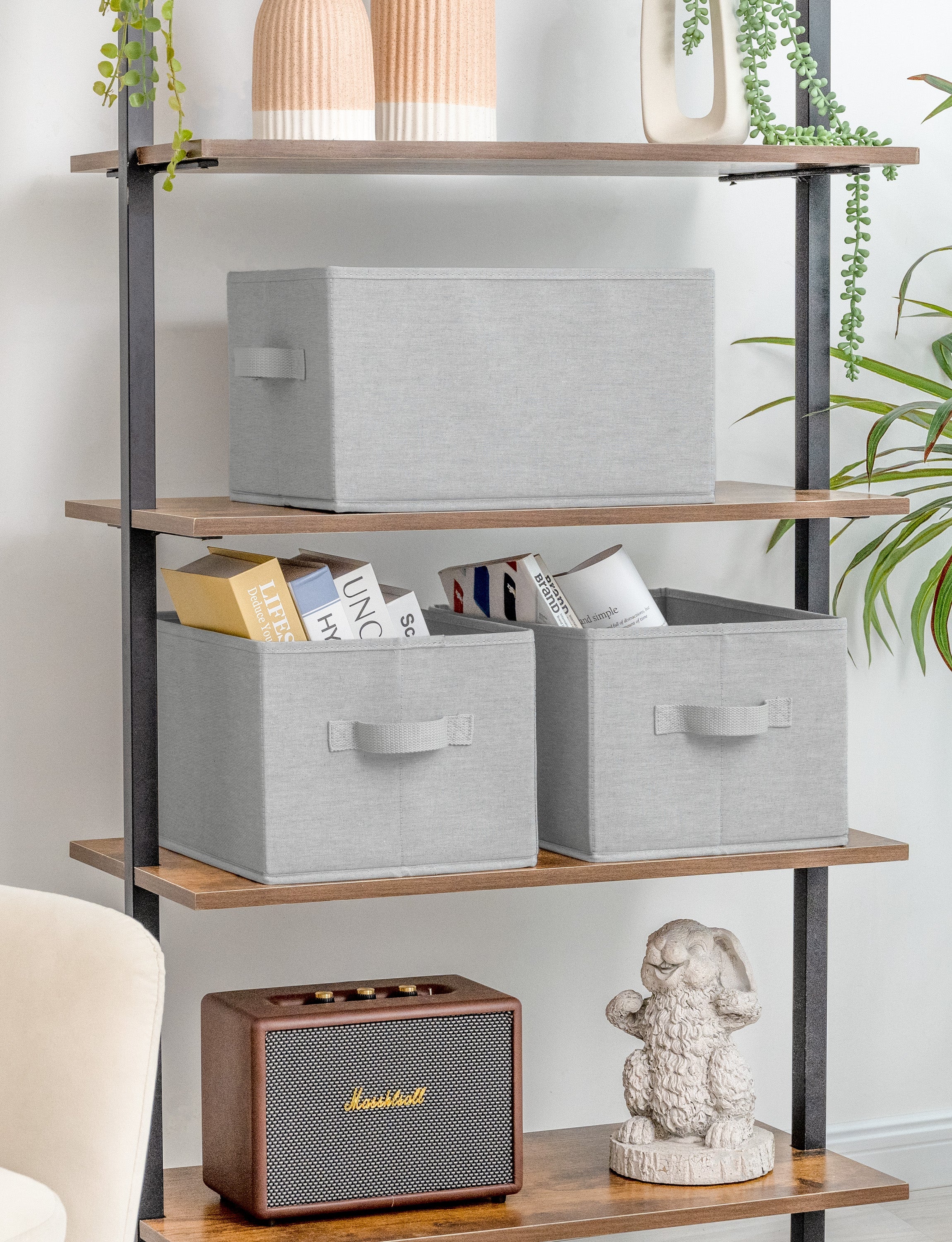 Storage Baskets for Shelves, 3-Pack