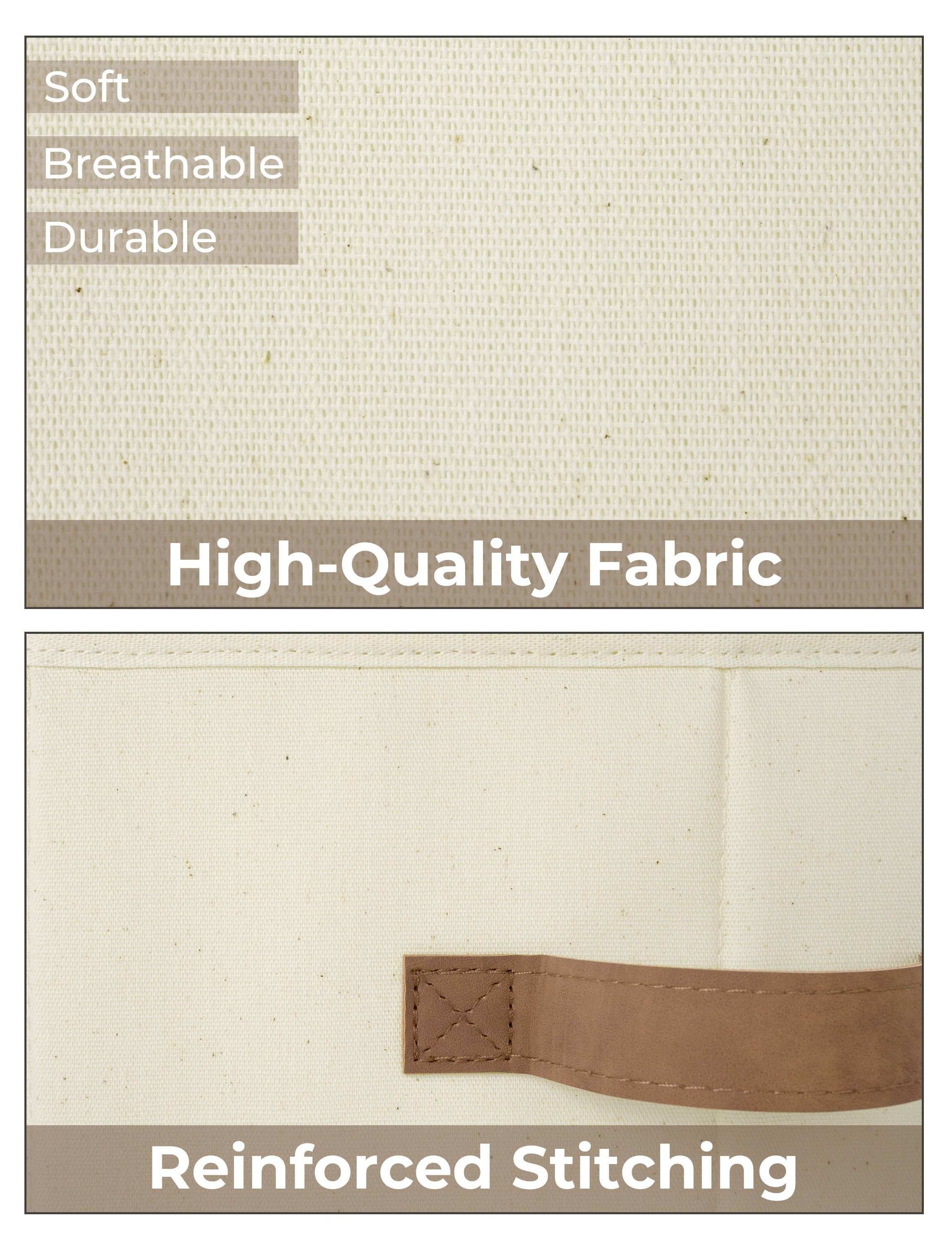 Storage Baskets for Shelves, 3-Pack