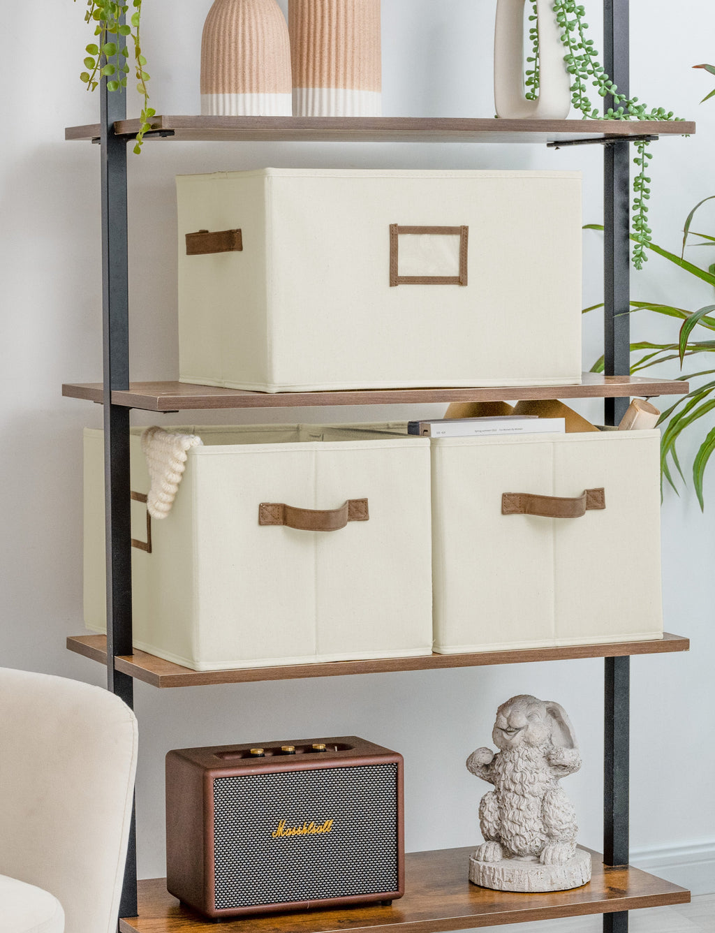 Storage Baskets for Shelves, 3-Pack