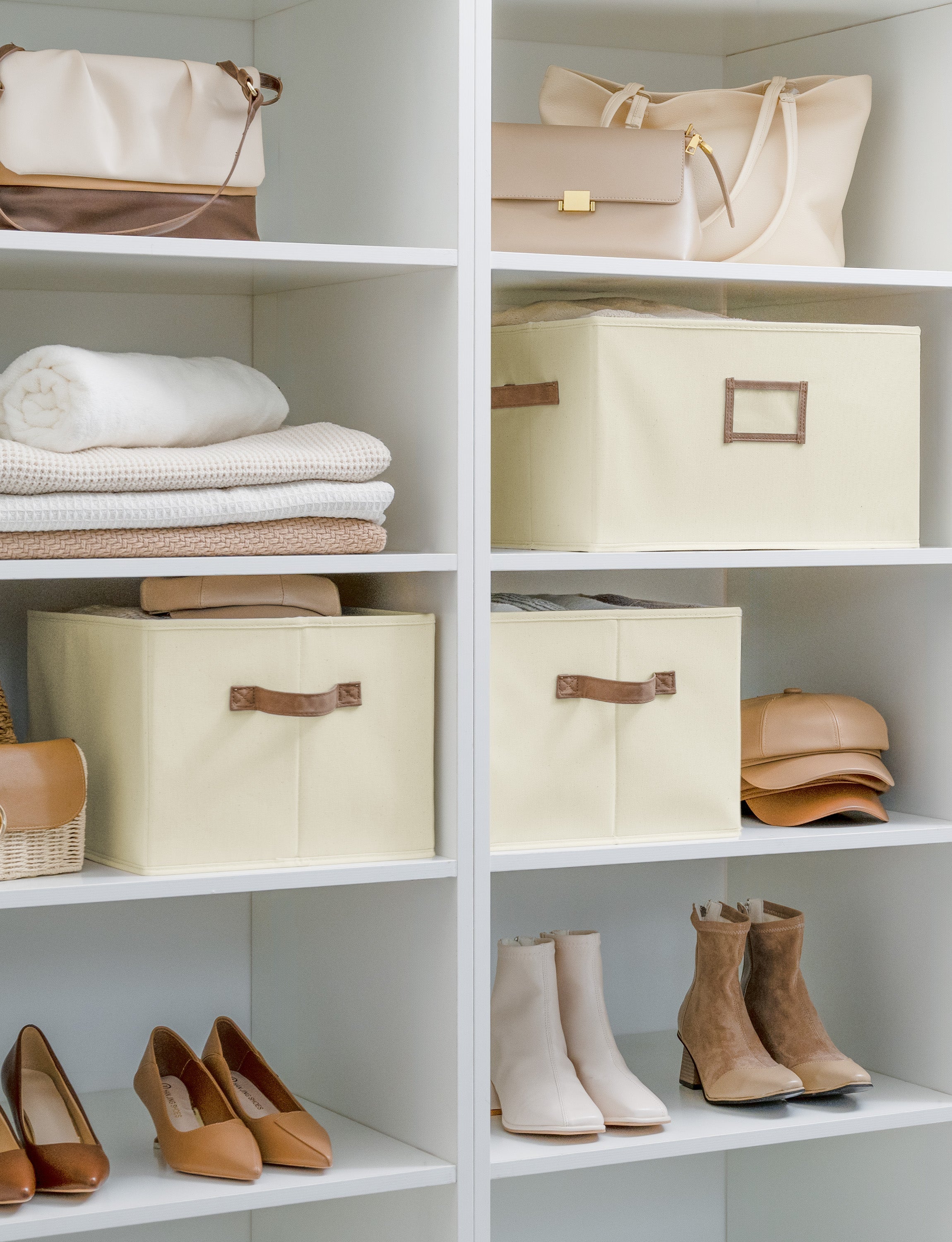 Storage Baskets for Shelves, 3-Pack