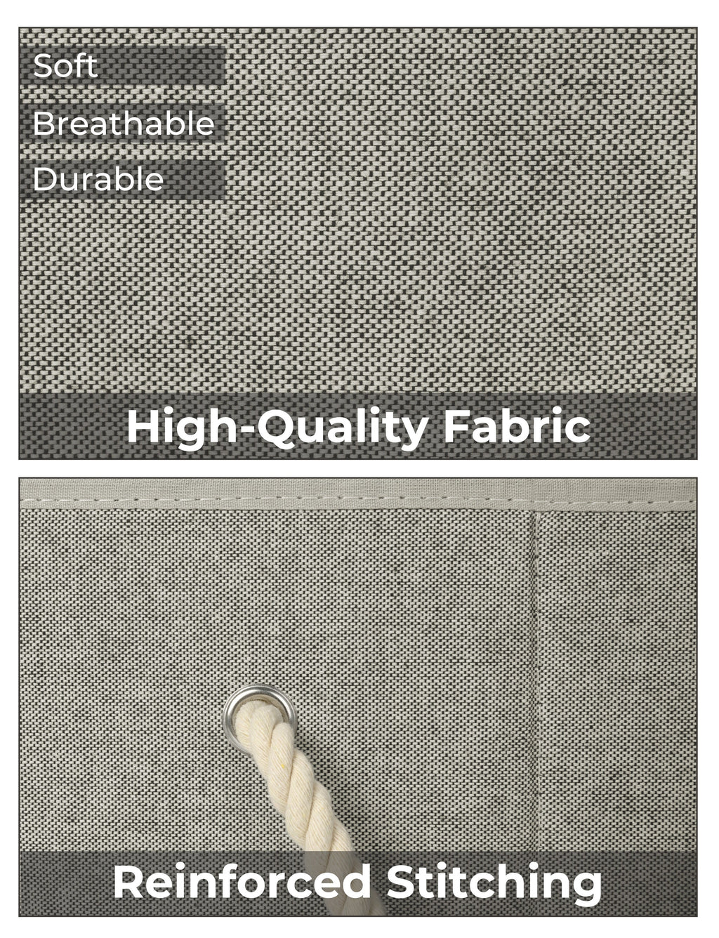 Storage Baskets for Shelves, 3-Pack