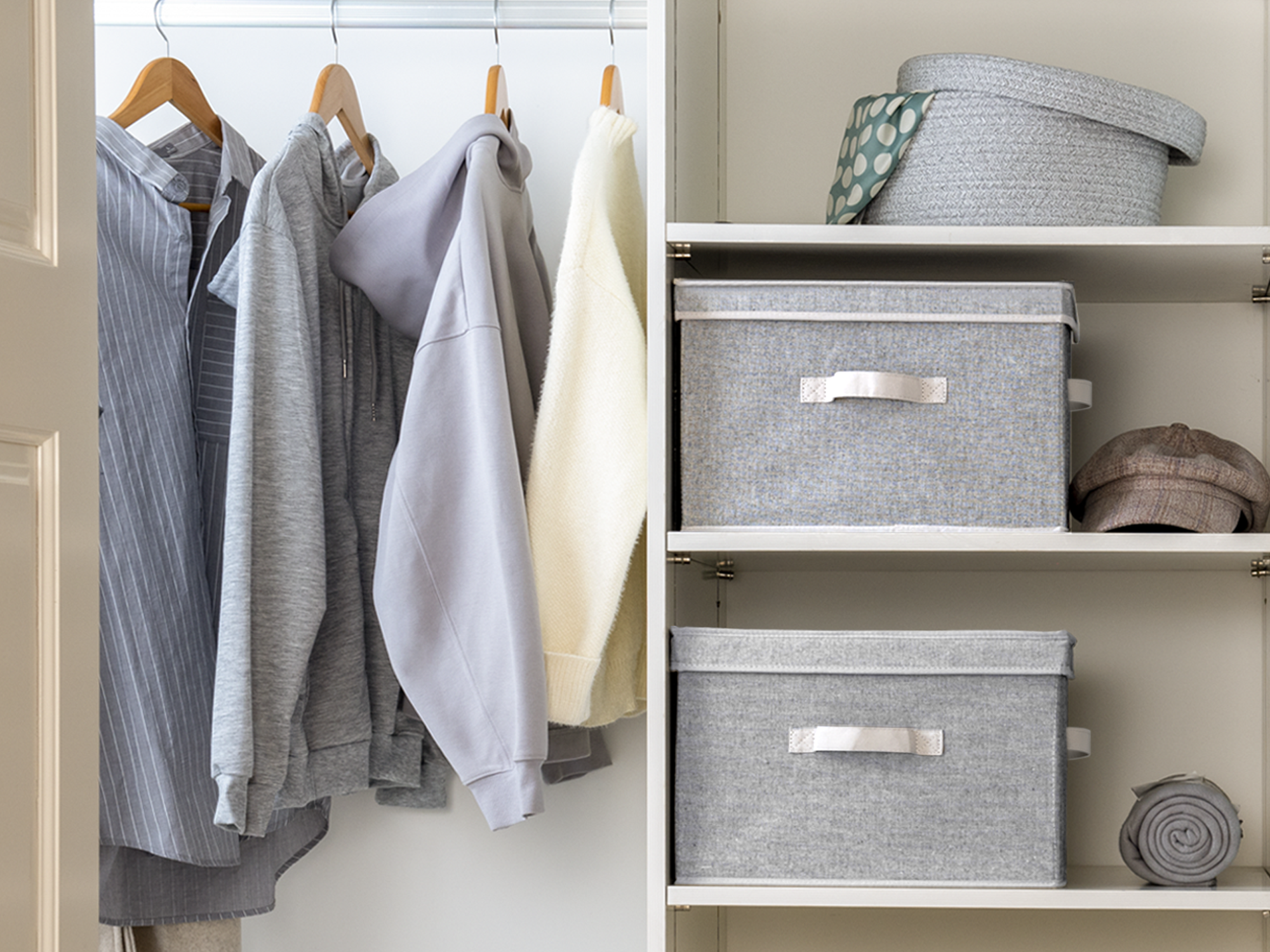 Fabric Storage Bins with Lid