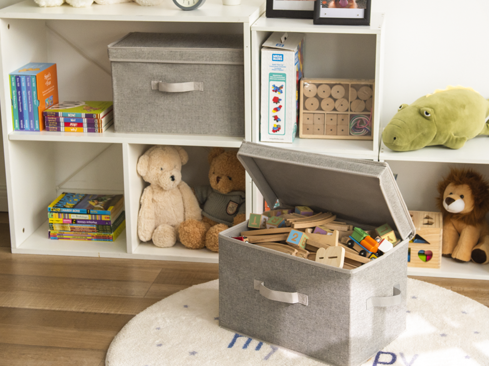 Fabric Storage Bins with Lid