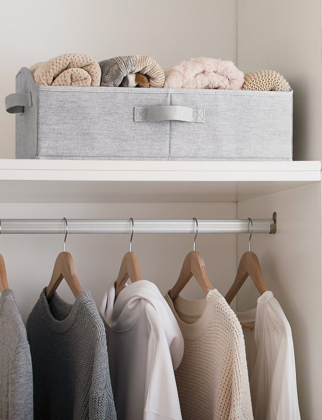 Closet Storage Bins, Trapezoid Storage Box, 3-Pack