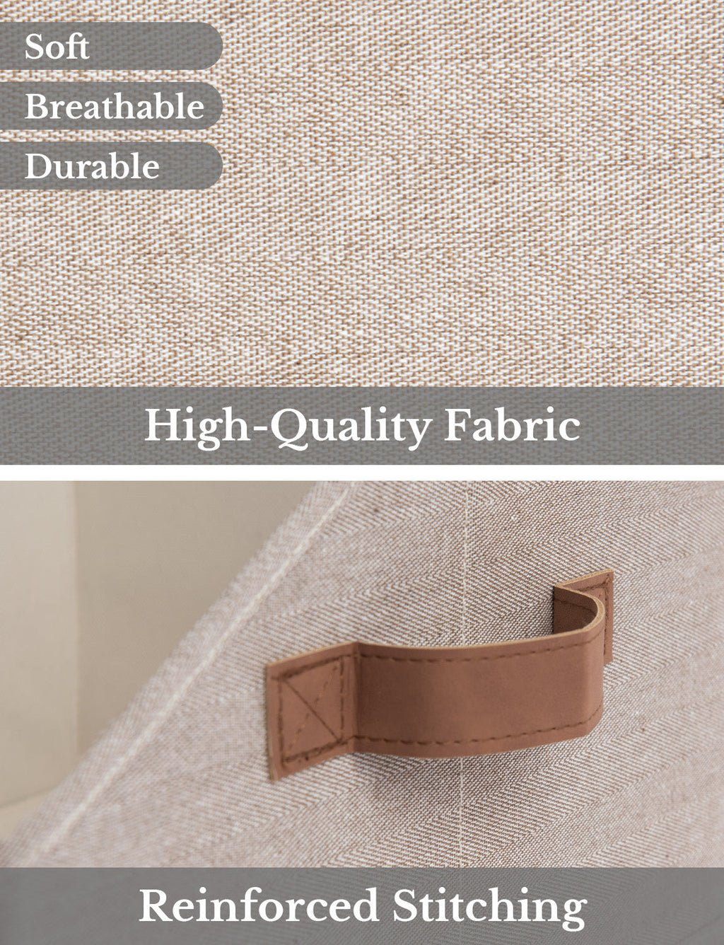 Closet Storage Bins, Trapezoid Storage Box, 3-Pack