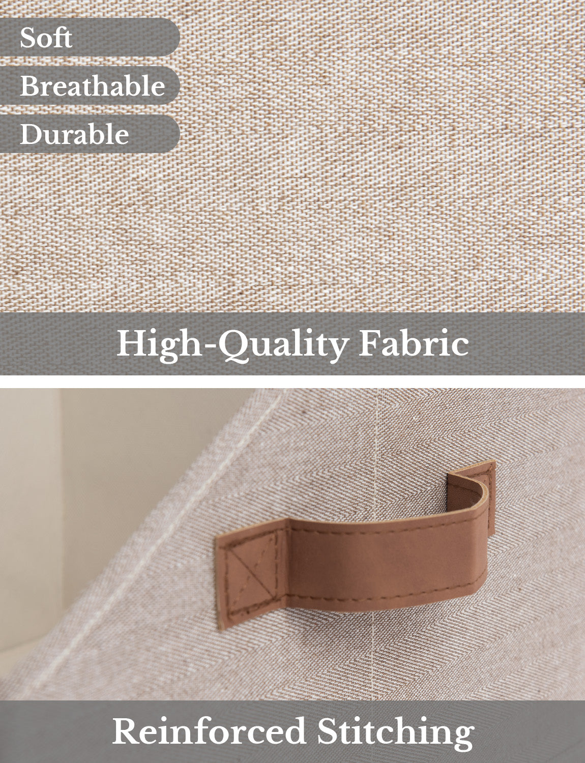 Closet Storage Bins, Trapezoid Storage Box, 3-Pack