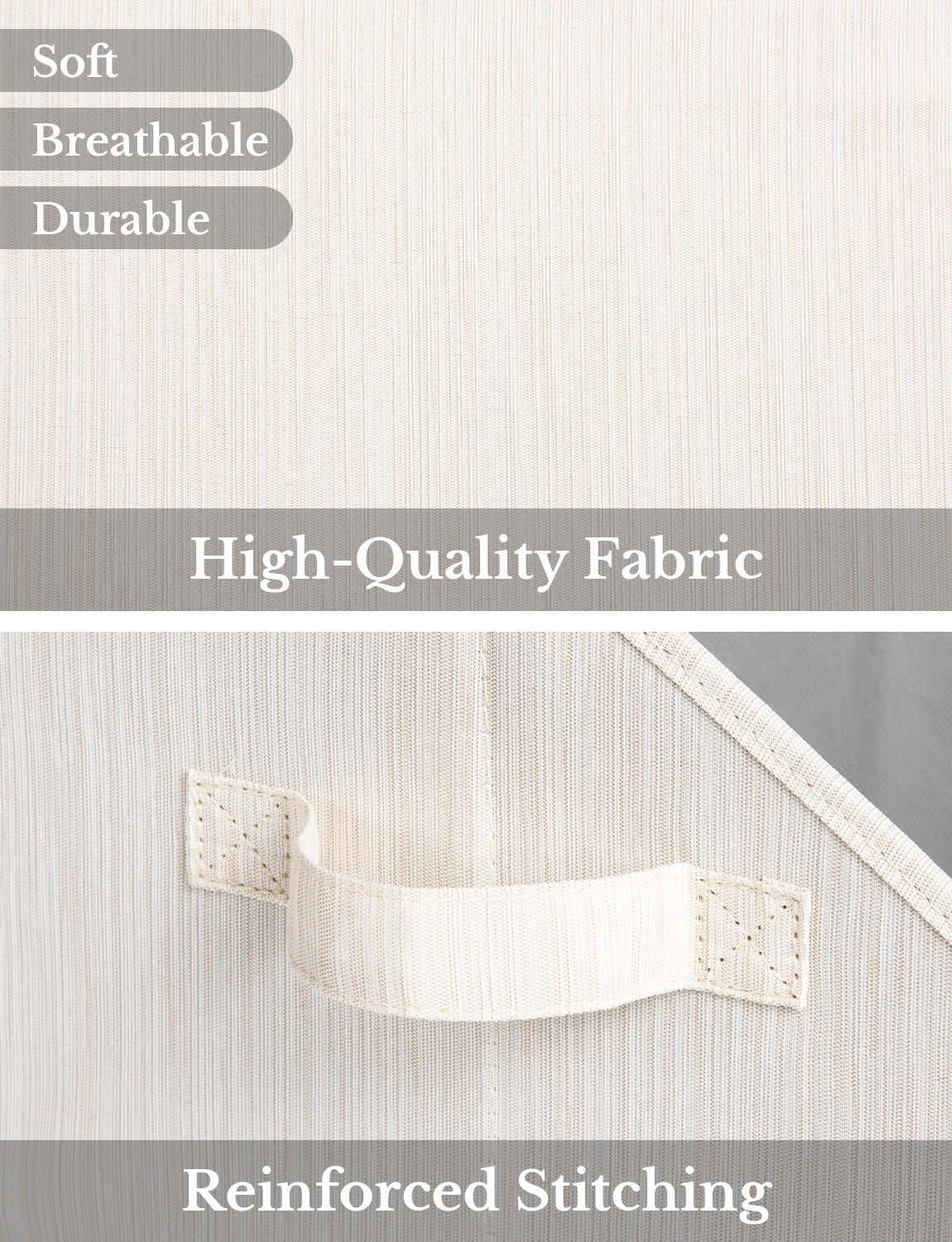 Closet Storage Bins, Trapezoid Storage Box, 3-Pack