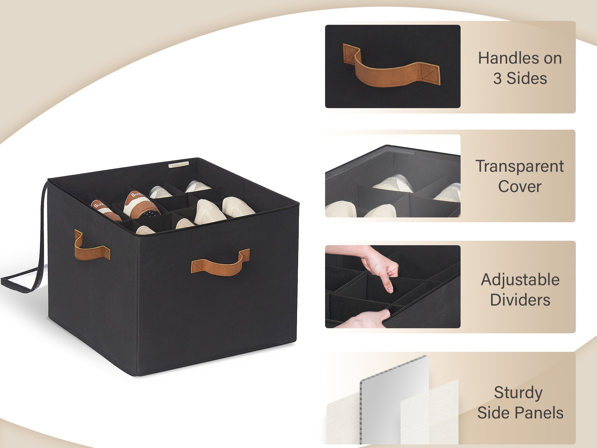 Shoe Organizer for Closet, Fits up to 16 Pairs, 1 Pack