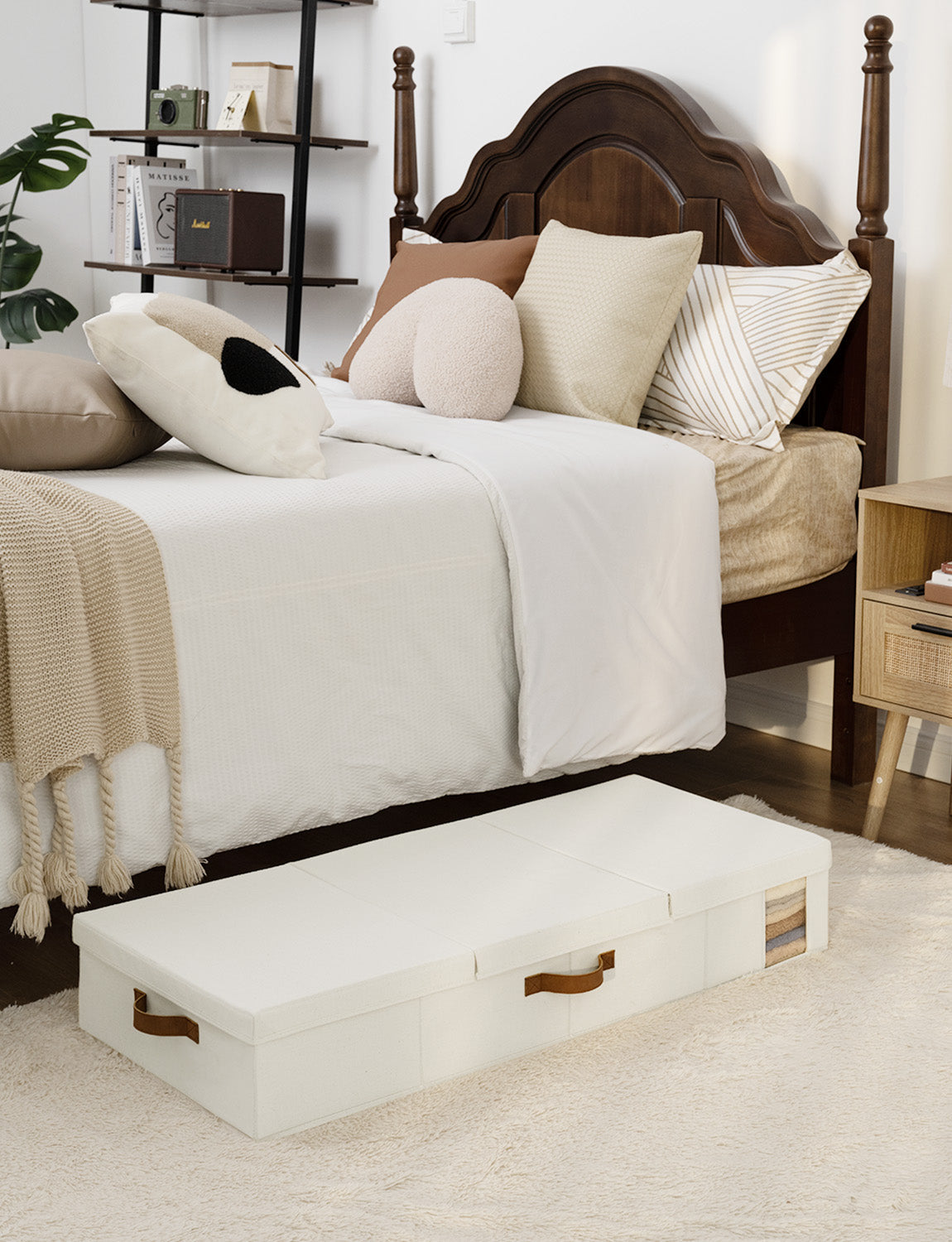 Under Bed Storage Bins with Lids, 2 Pack