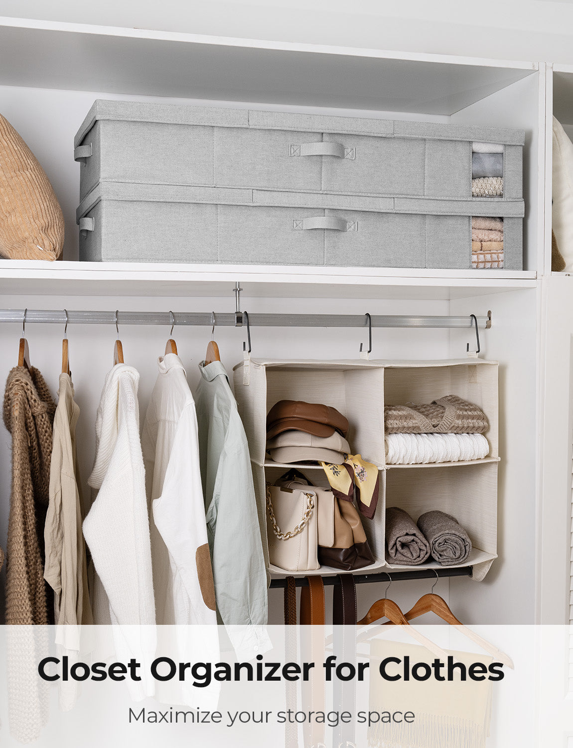 Under Bed Storage Bins with Lids, 2 Pack