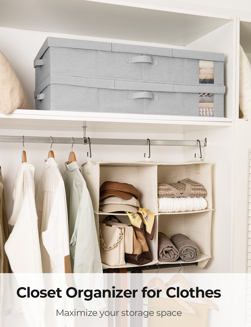 Under Bed Storage Bins with Lids, 2 Pack