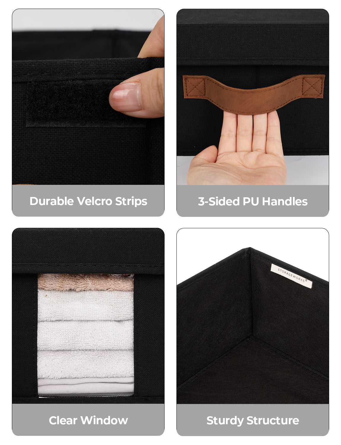 Under Bed Storage Bins with Lids, 2 Pack