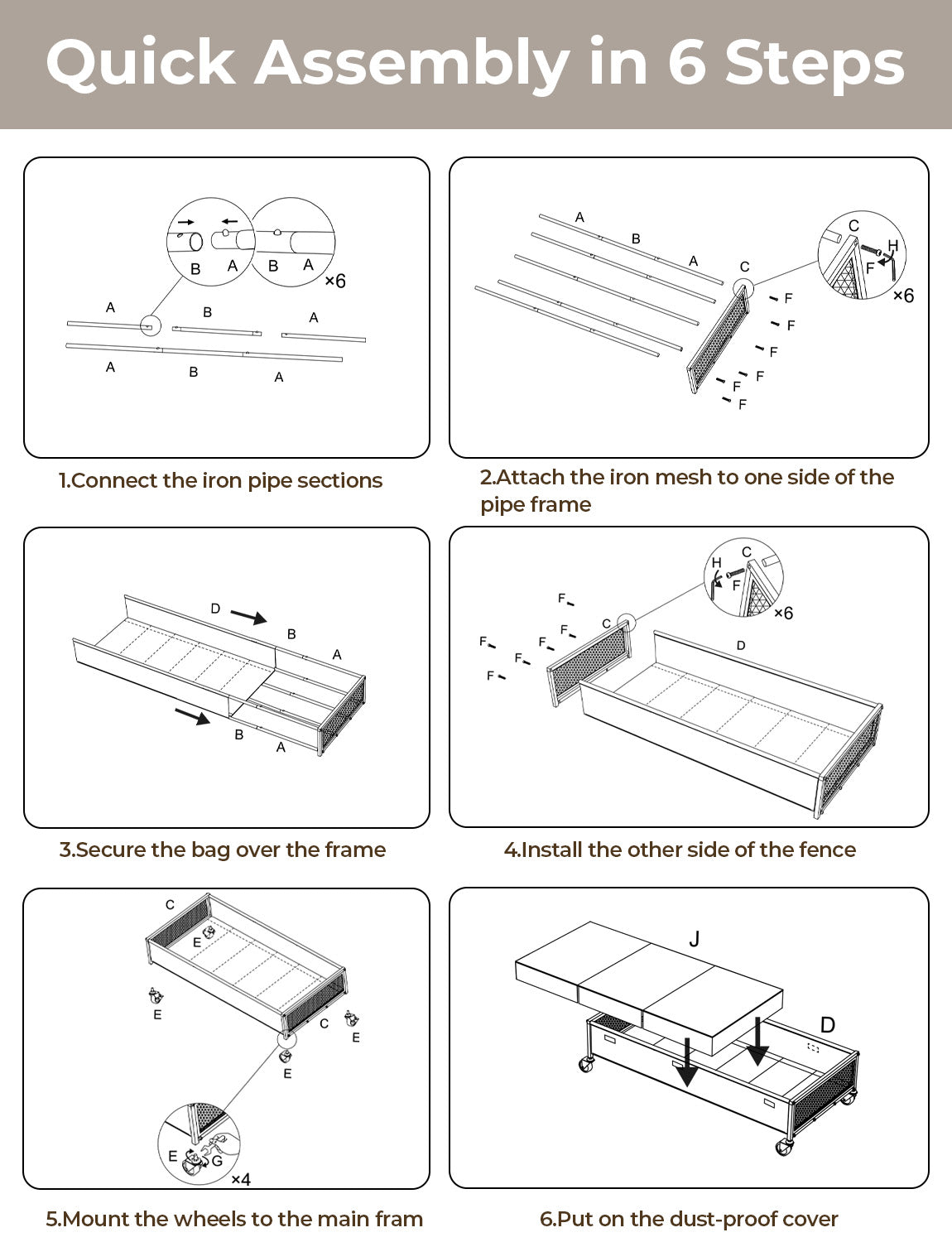 Under Bed Storage with Wheels