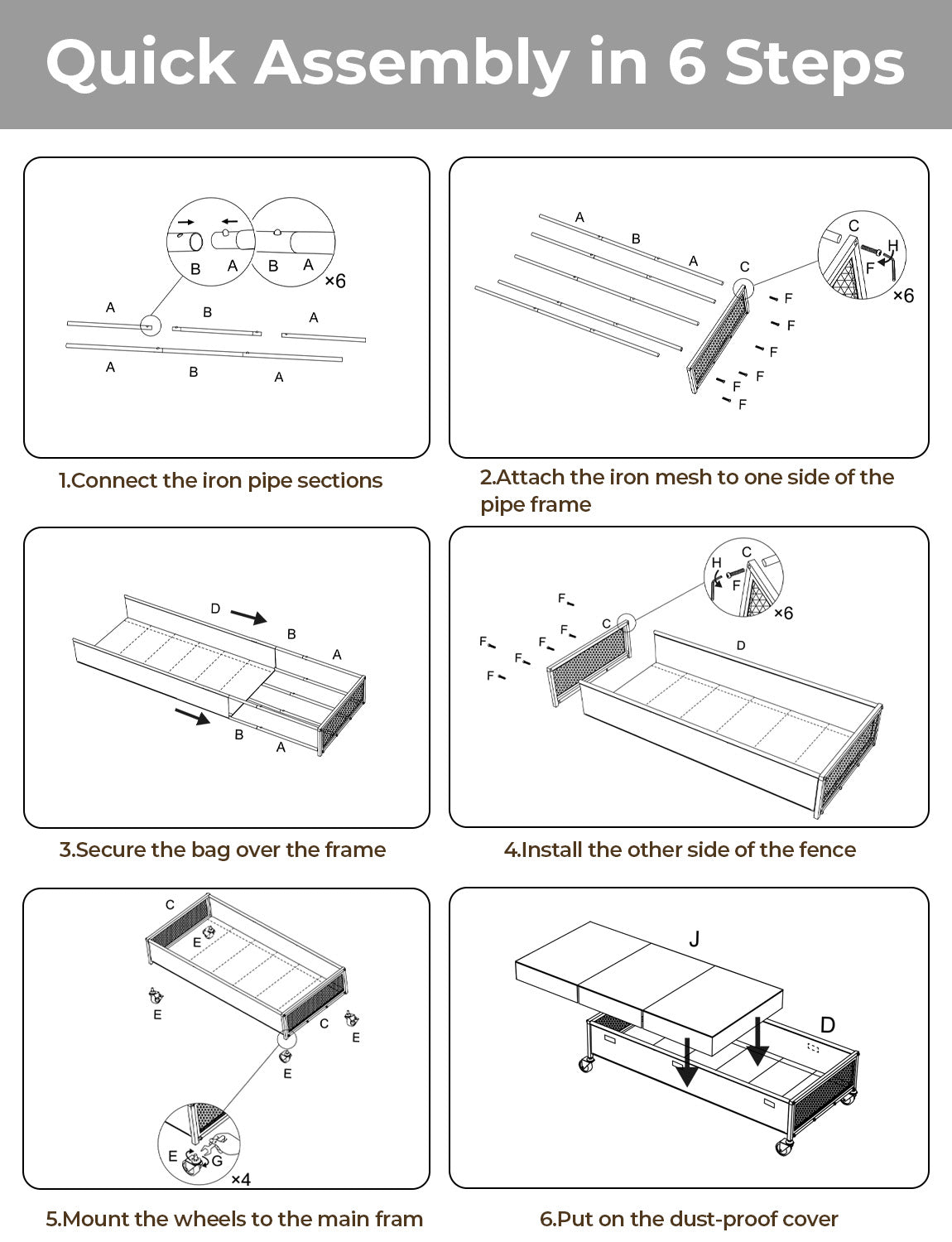Under Bed Storage with Wheels