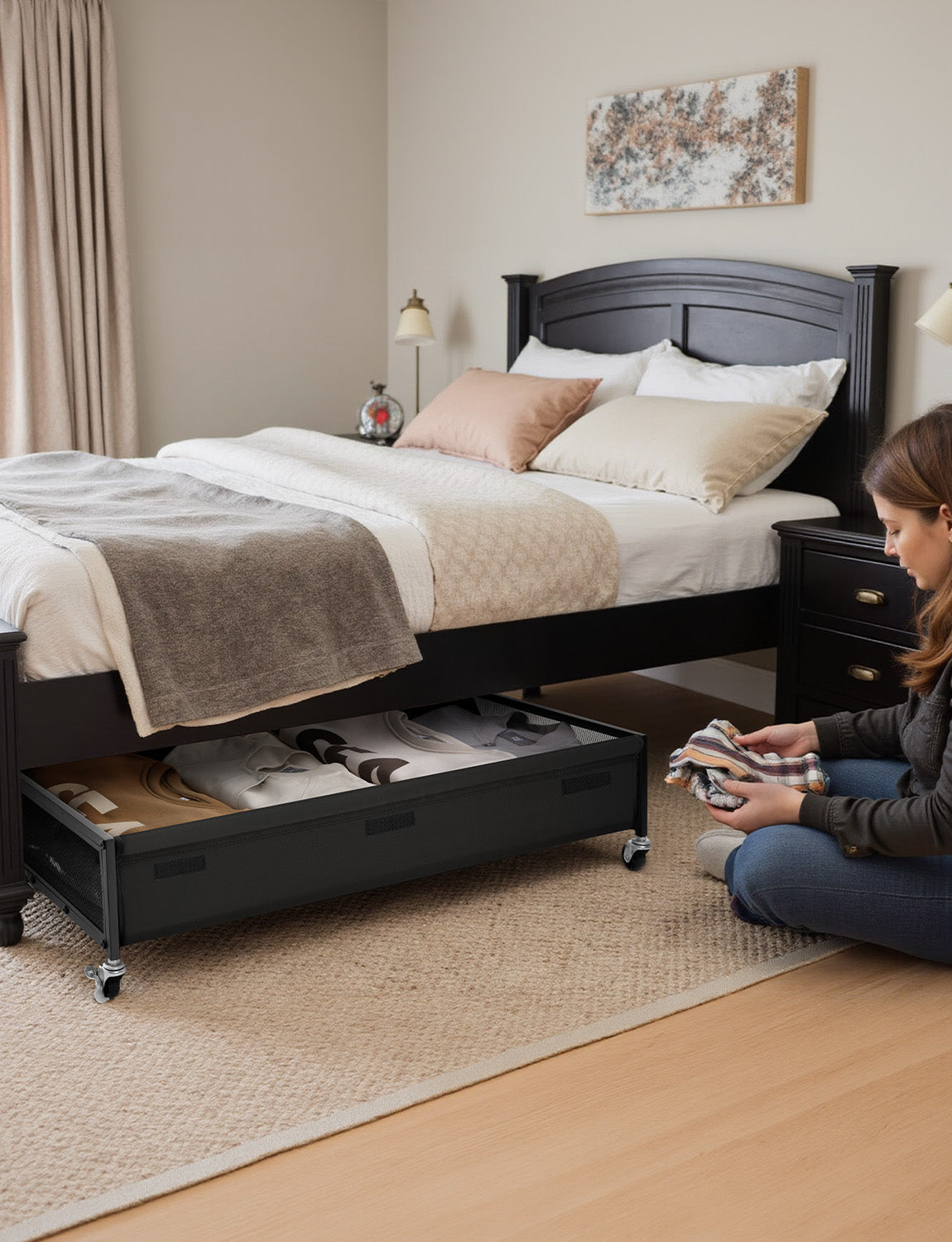 Under Bed Storage with Wheels
