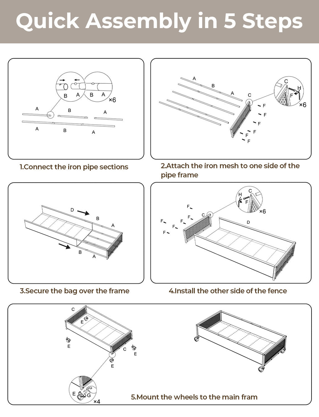 Under Bed Storage with Wheels
