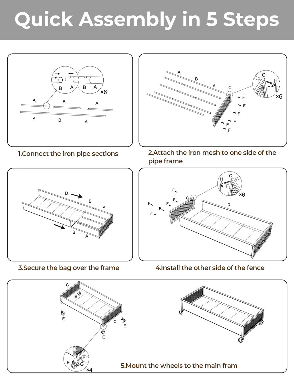 Under Bed Storage with Wheels