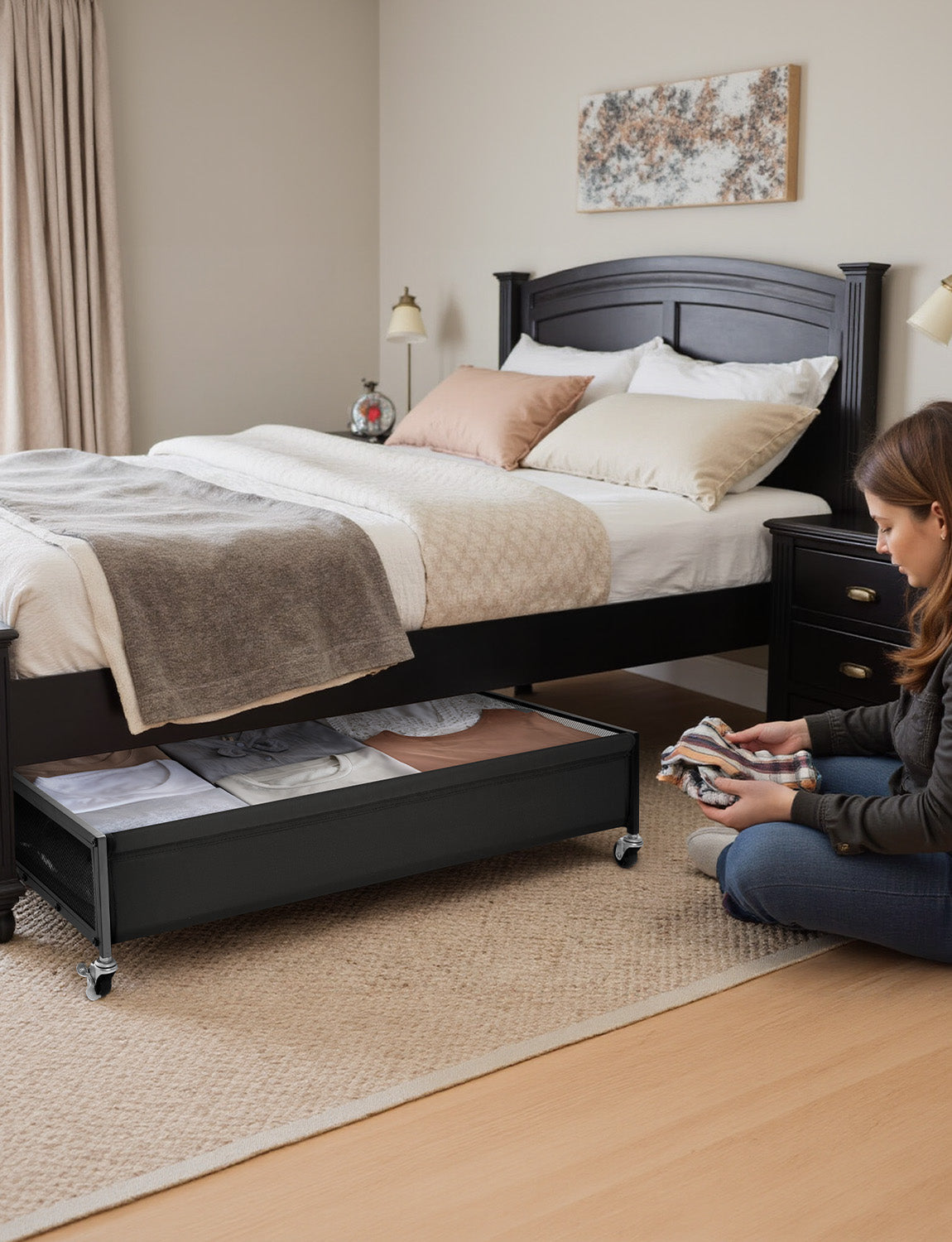 Under Bed Storage with Wheels
