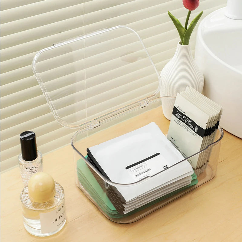 Stackable Desktop File Storage Box A4 Document Organizer Box With Lid Cabinet Desk Paper Holder Stationery Storage Container